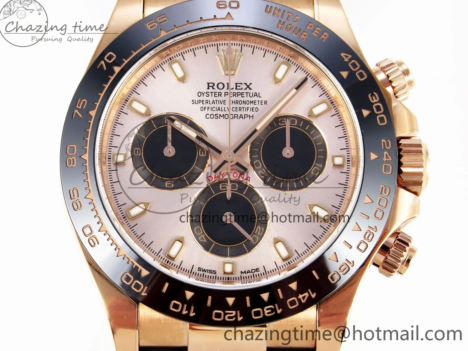 MiroTime 0416 Daytona 116515 Clean 1:1 Best Edition Silver Dial RG Markers on Oysterflex Strap SA4130 V WrinkleFree 1965